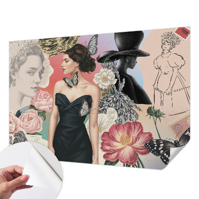 3D fototapeta Rože in portreti