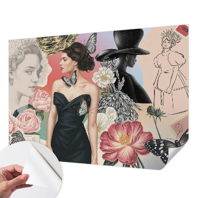 3D fototapeta Rože in portreti