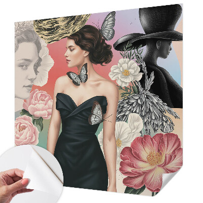 3D fototapeta Rože in portreti