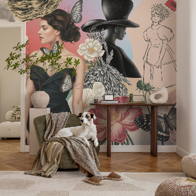 3D fototapeta Rože in portreti