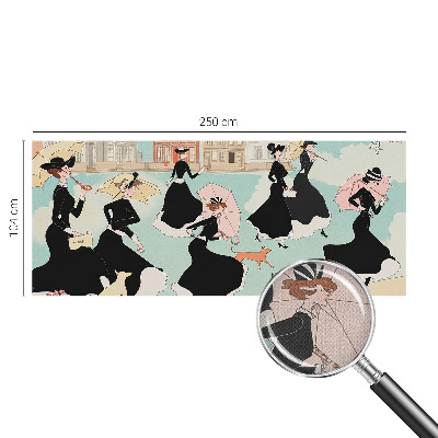 Samolepilna fototapeta za spalnico Ženske hodijo