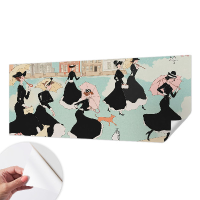 Samolepilna fototapeta za spalnico Ženske hodijo