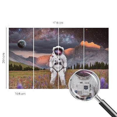 Samolepilna fototapeta za dnevno sobo Kozmična pokrajina