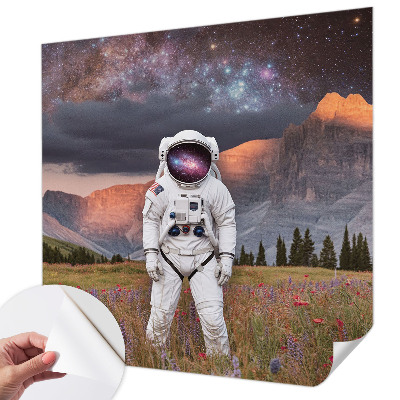 Samolepilna fototapeta za dnevno sobo s kozmično pokrajino
