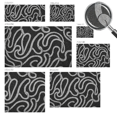 Samolepilna fototapeta za dnevno sobo Zvite oblike