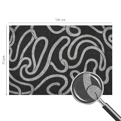 Samolepilna fototapeta za dnevno sobo Zvite oblike