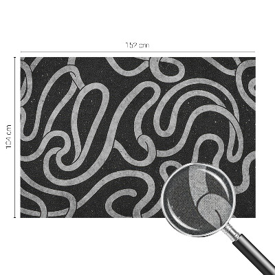 Samolepilna fototapeta za dnevno sobo Zvite oblike