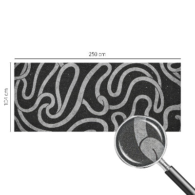 Samolepilna fototapeta za dnevno sobo Zvite oblike