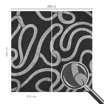 Samolepilna fototapeta za dnevno sobo Zvite oblike