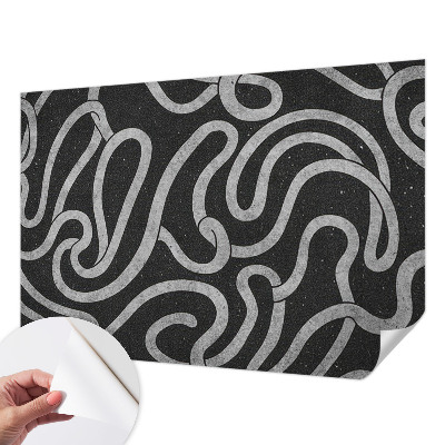 Samolepilna fototapeta za dnevno sobo Zvite oblike