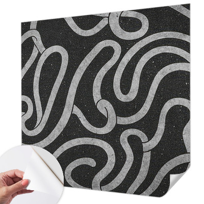 Samolepilna fototapeta za dnevno sobo Zvite oblike