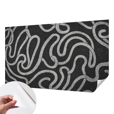 Samolepilna fototapeta za dnevno sobo Zvite oblike