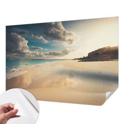 Fototapeta za otroško sobo z motivom sončne obale