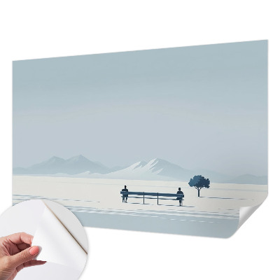 Samolepilna fototapeta z motivom minimalistične pokrajine