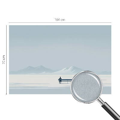 Samolepilna fototapeta z motivom minimalistične pokrajine