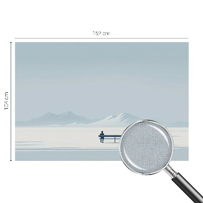 Samolepilna fototapeta z motivom minimalistične pokrajine