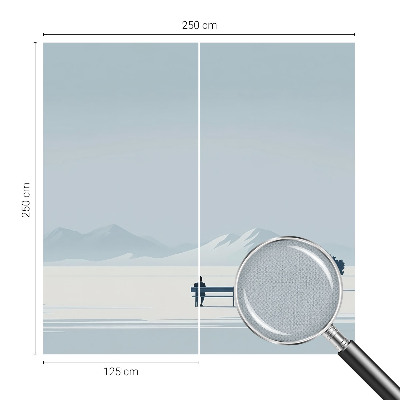 Samolepilna fototapeta z motivom minimalistične pokrajine