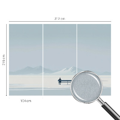 Samolepilna fototapeta z motivom minimalistične pokrajine