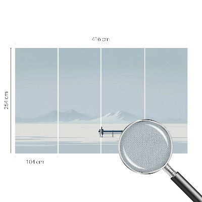 Samolepilna fototapeta z motivom minimalistične pokrajine