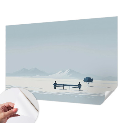 Samolepilna fototapeta z motivom minimalistične pokrajine