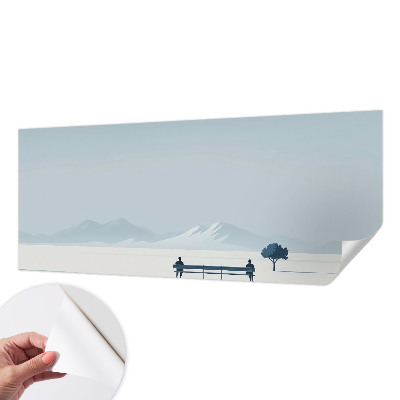 Samolepilna fototapeta z motivom minimalistične pokrajine