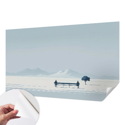 Samolepilna fototapeta z motivom minimalistične pokrajine