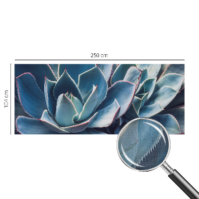 Samolepilna fototapeta za dnevno sobo z motivom zelene aloe