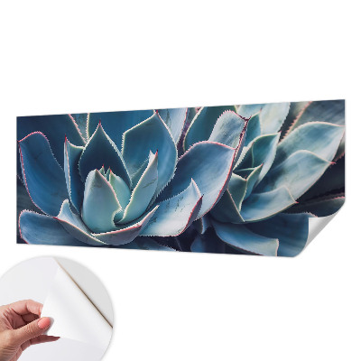 Samolepilna fototapeta za dnevno sobo z motivom zelene aloe
