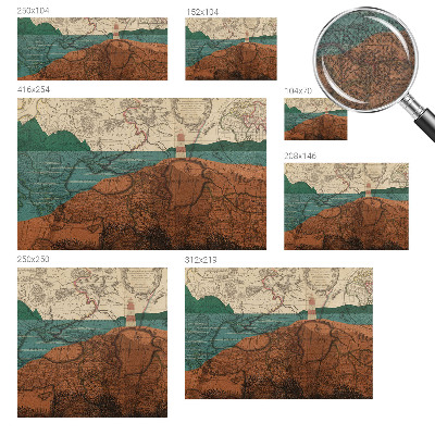 Samolepilna fototapeta za dnevno sobo Zgodovinski zemljevid