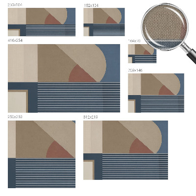 3D fototapeta z motivom harmonične geometrije