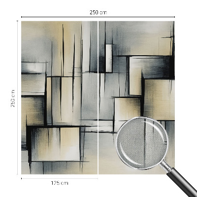 Samolepilna fototapeta za spalnico z abstraktnim geometrijskim motivom