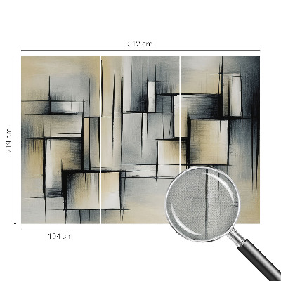 Samolepilna fototapeta za spalnico Abstraktna geometrija