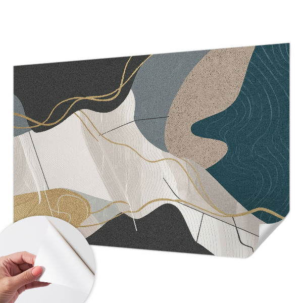 Samolepilna fototapeta za dnevno sobo Abstraktne oblike