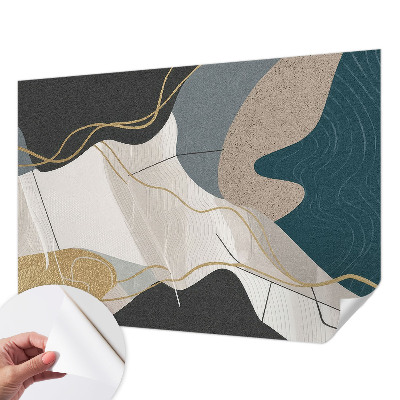 Samolepilna fototapeta za dnevno sobo Abstraktne oblike