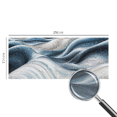 Samolepilna fototapeta za dnevno sobo Mehki valovi