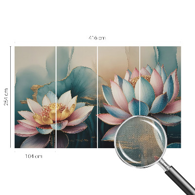 Samolepilna fototapeta za spalnico Lotosi harmonije