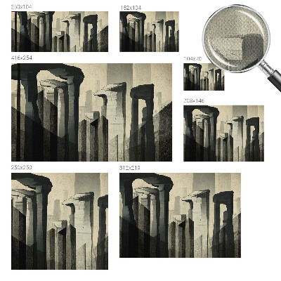 Fototapeta za otroško sobo z motivom surove arhitekture