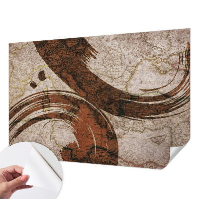 Otroška fototapeta Umetniški zemljevid