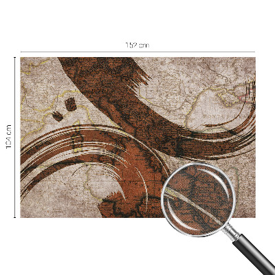 Otroška fototapeta Umetniški zemljevid