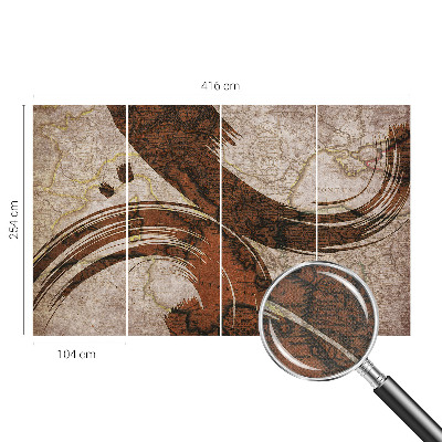 Otroška fototapeta Umetniški zemljevid