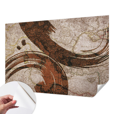 Otroška fototapeta Umetniški zemljevid