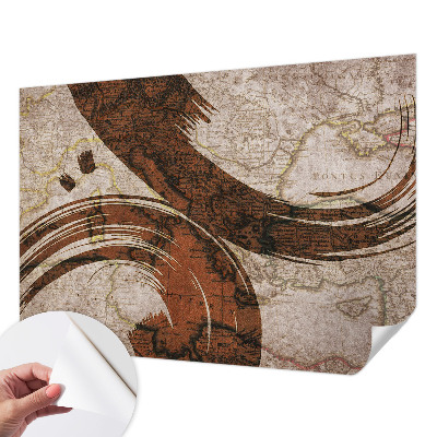 Otroška fototapeta Umetniški zemljevid