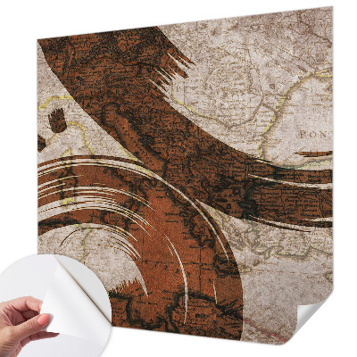 Otroška fototapeta Umetniški zemljevid