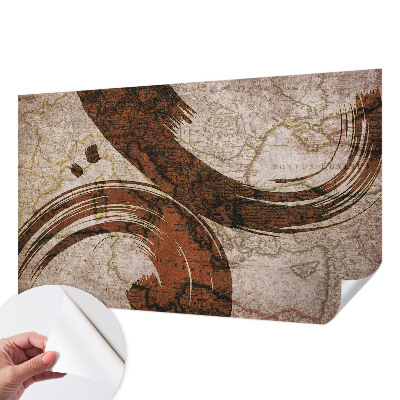 Otroška fototapeta Umetniški zemljevid