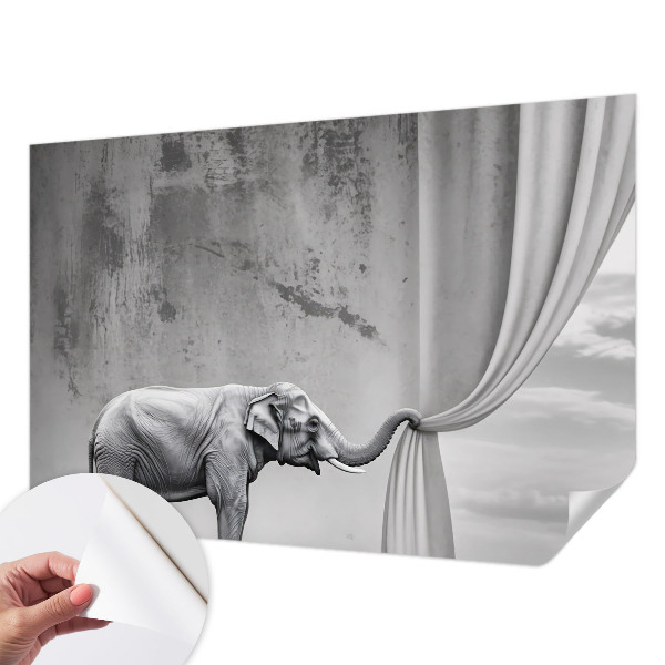 Fototapeta za otroško sobo z nadrealističnim motivom slona