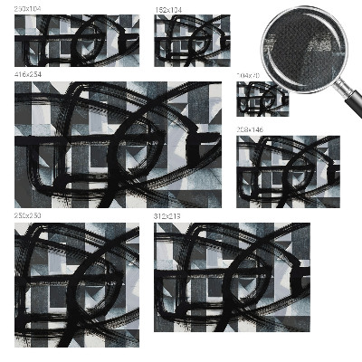 Samolepilna fototapeta za dnevno sobo z izraznim geometrijskim motivom