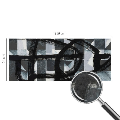 Samolepilna fototapeta za dnevno sobo z izraznim geometrijskim motivom