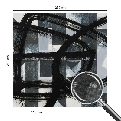 Samolepilna fototapeta za dnevno sobo Izrazna geometrija