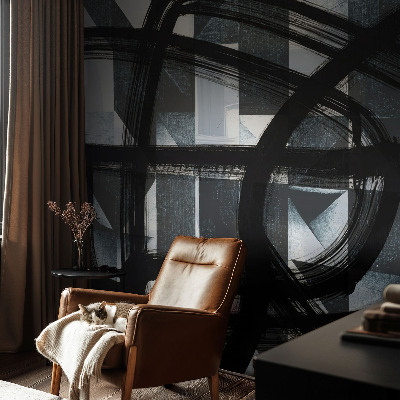 Samolepilna fototapeta za dnevno sobo Izrazna geometrija