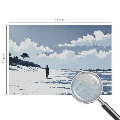Fototapeta za otroško sobo s podobo tihe plaže primerna za otroško sobo